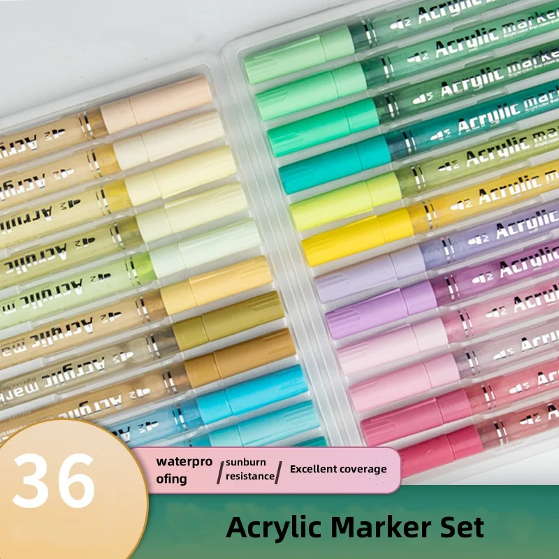 아크릴 방수 마커 펜, 모란디 컬러 마커, 세라믹 펜, DIY 핸드 페인팅