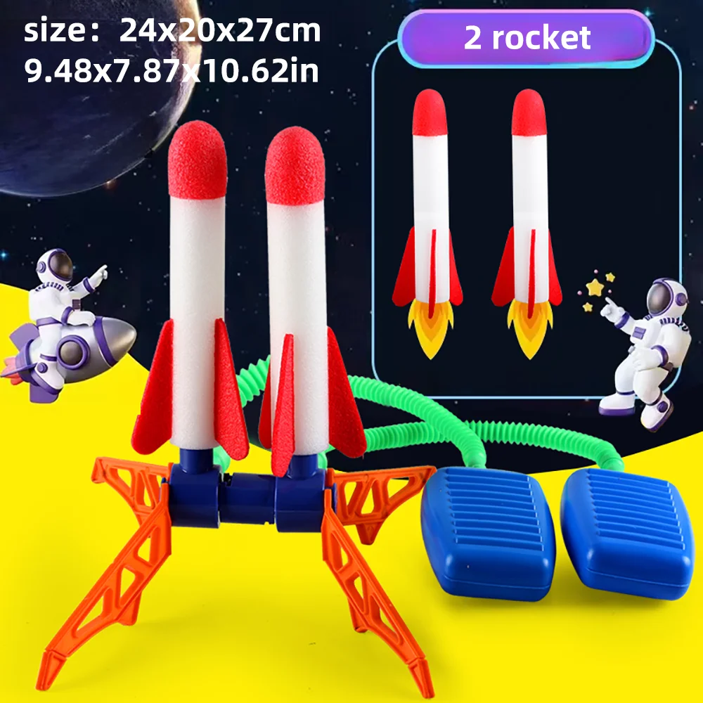 PLAYSTEM Kit Lanciarazzi Ad Acqua, Giocattolo Scientifico STEM Per Bambini, Esperimento Fai Da Te Con Pompa E Razzo, Regalo Per Ragazzi E Ragazze