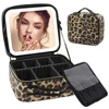 55841-ef1828.jpg Makeup Bag with Light up Mirror, Travel Makeup Case with Mirror and Lights, Lighted Cosmetic Train Case with 3 Color Settings, M