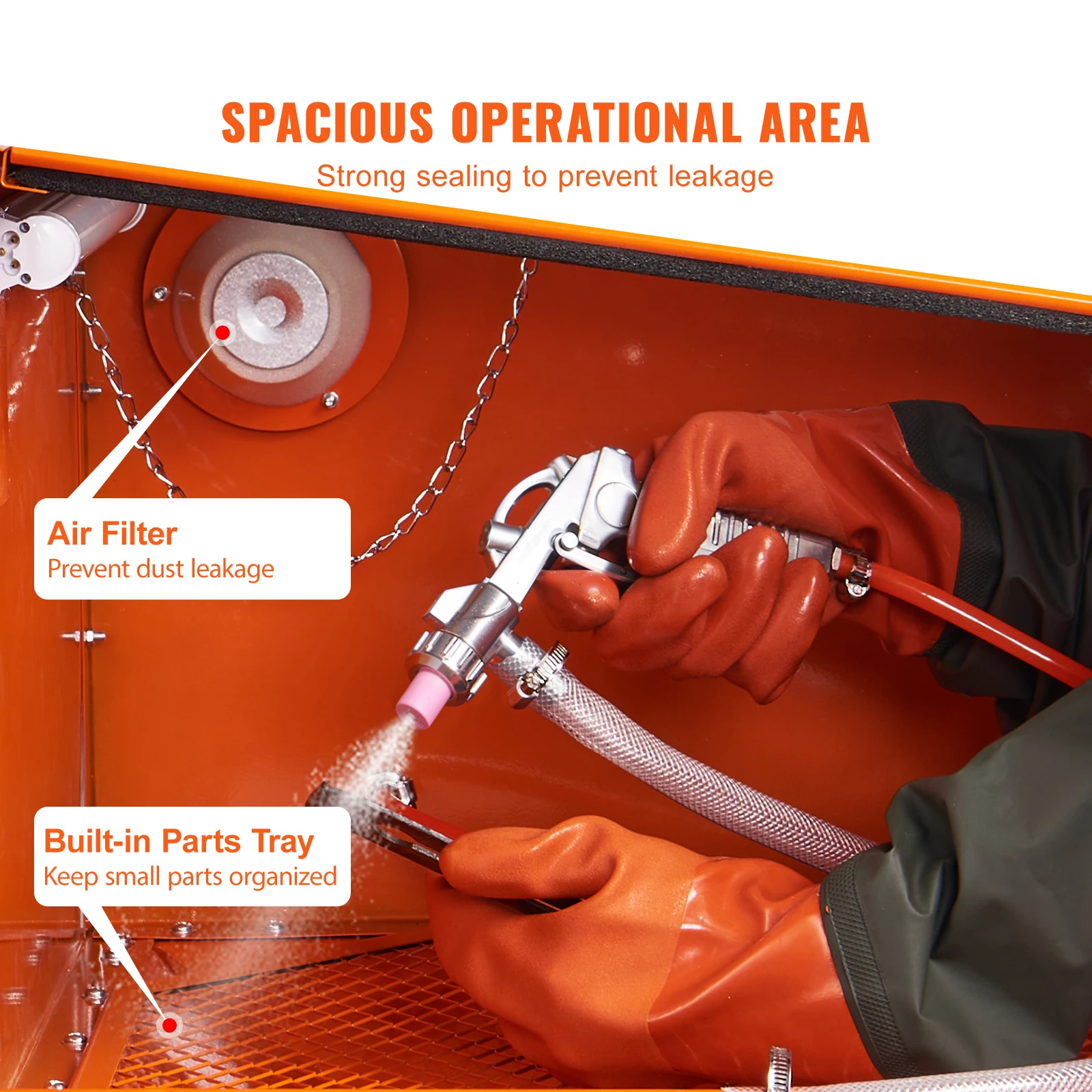 Portable Sand Blasting Cabinet for Rust Removal