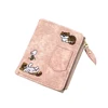 데님지갑 Denim Style Cat Embroidered Short Wallet Multi-Purpose Large Capacity Purse For Bag Shoulder Bag Cartera De Mezclilla 6
