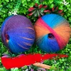 200g Dyed Australian Wool Yarn 1600m,100% Wool Magic Ball Lace Thread Knitting Yarn,DIY Woven Scarf Rainbow Shawl Crochet Thread 4