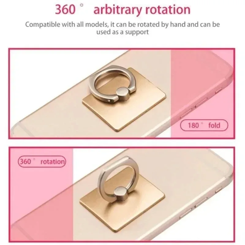 Finger Ring Mobile Phone Smartphone Stand Holder Cell Smart Phone Ring Transparent Holder Socket Stand