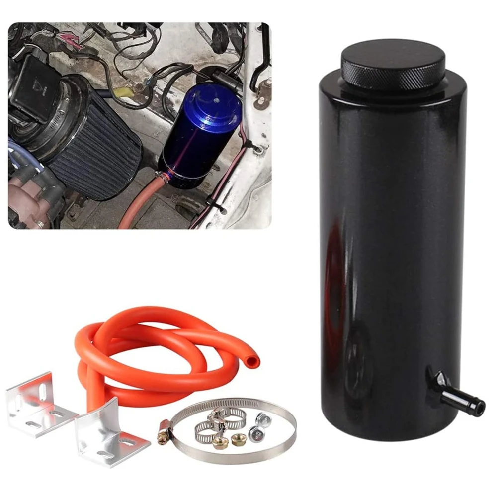 

Universal car Radiator Coolant Tank 800ml Coolant Expansion Tank Overflow Oil Catch Tank Cooling Catch Bottle Reservoir Aluminum