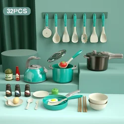 Kids Play Kitchen Set, Pretend Play Cooking Toys Set, Kitchen Toys Playset For Toddlers, Toy Pots And Pans For Kids Kitchen
