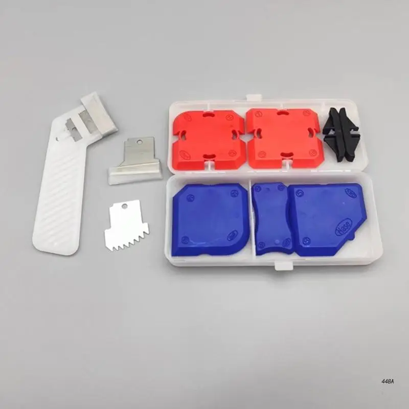 Kit de sellado de silicona, 5 piezas de herramienta de calafateo de  espátula para juntas más suave de juntas de silicona, sellador de acabado  de sellos de silicona para lechada de sellado