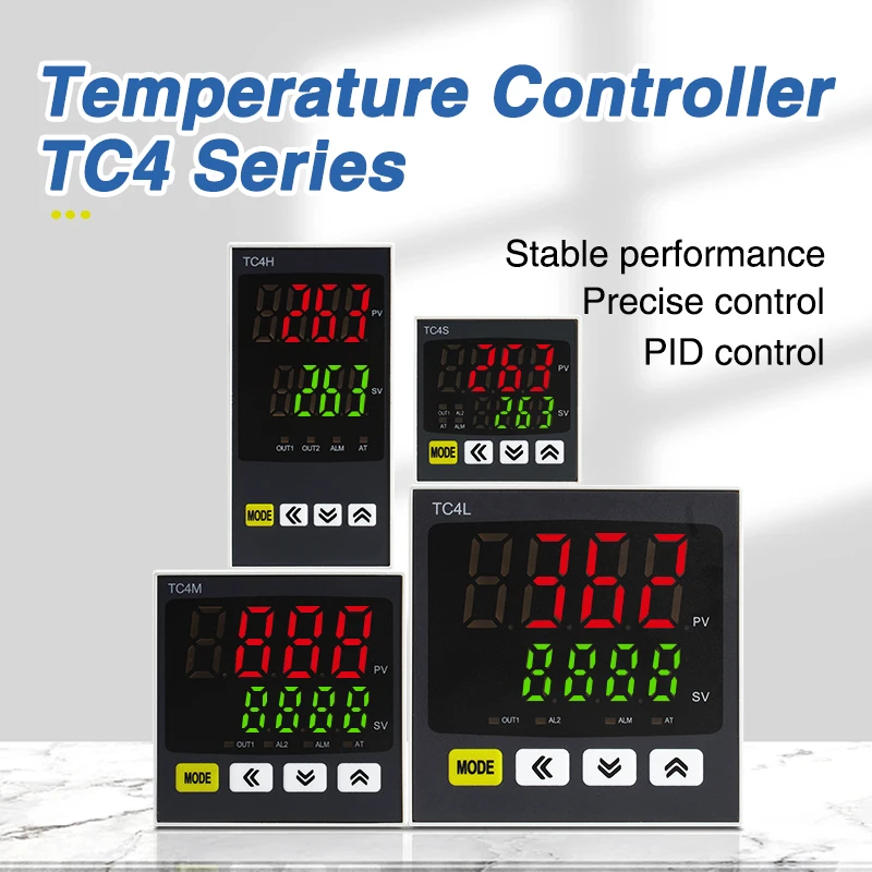 Digital Termostato Controlador de Temperatura Relé Regulador Entrada Universal Ssr Relay Saída Tc4s Tc4h Tc4m Pid 110vac 220v