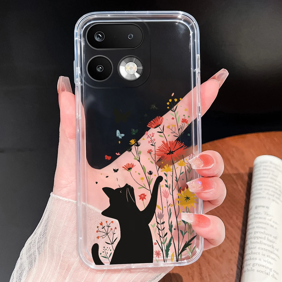 Stylish Soft Slim TPU Clear Silicone Phone Case - Lightweight Protective Cover
