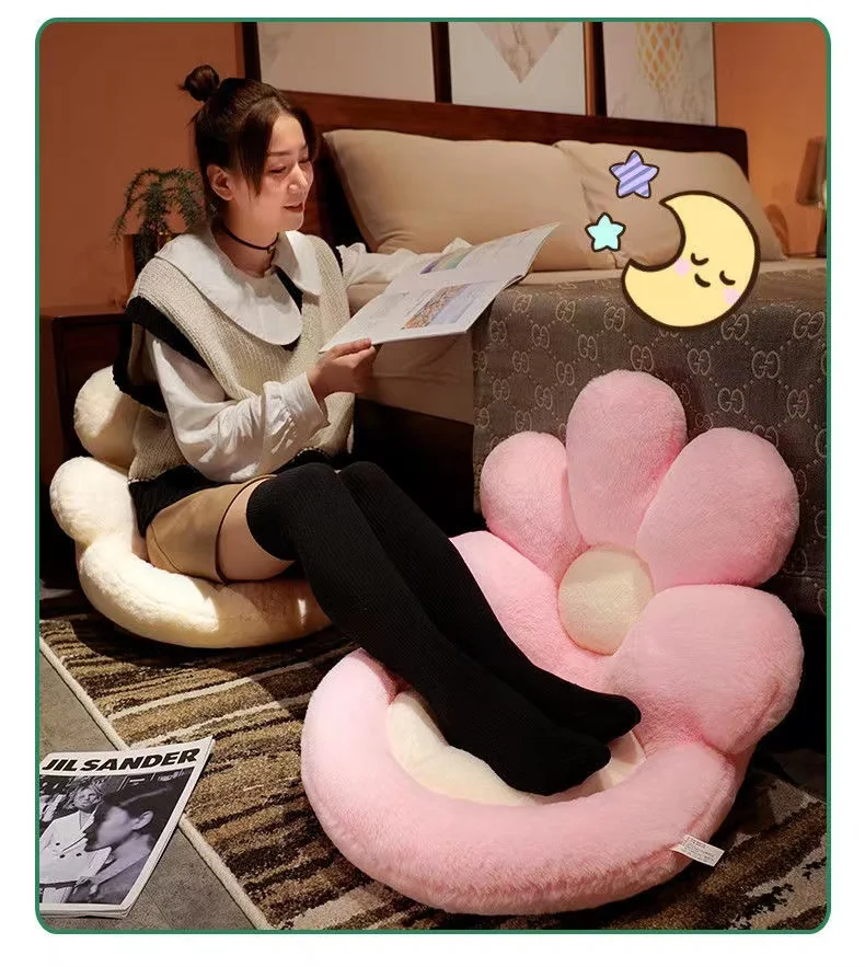 Flower cushion fart cushion office sedentary chair cushion cushion backrest one student dormitory on the ground ass cushion