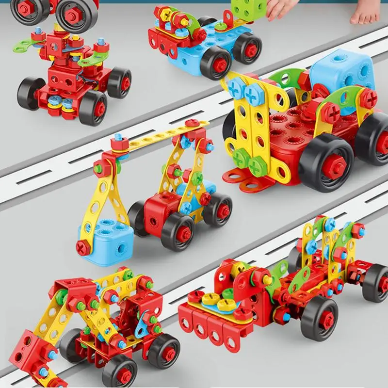 DIY Children Constructor Screw Assembly Machine Nut Building Blocks Kids Assembling Educational Toy Designer Boys Gifts