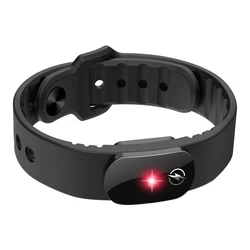 Enhanced Anti - static Silicone Bracelet - Unisex Fashionable Waterproof Adjustable Winter Static Eliminator (Black)