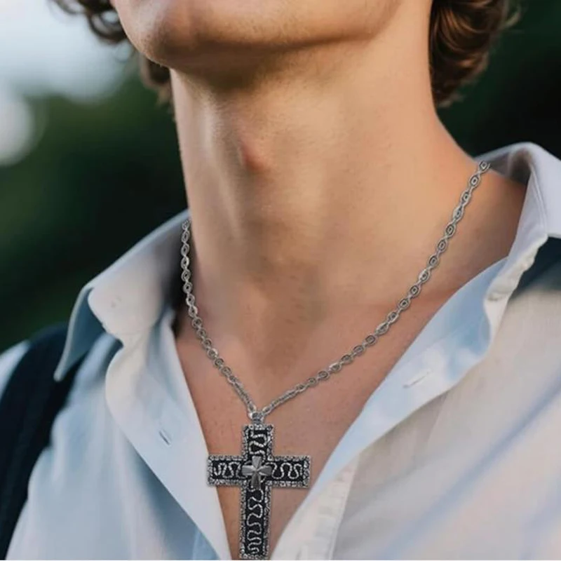 Metal Thanos Inspired Gothic Pendant Necklace Hidden 3D