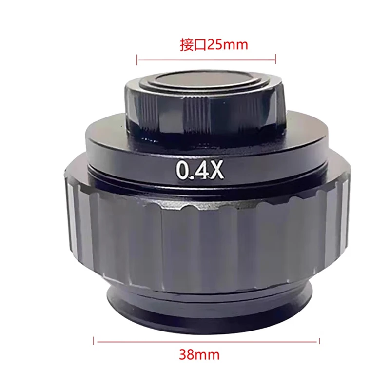 Microscope Adapter 0.3X 0.35X 0.4X 0.5X 1X C Mount Lens Focus Adjustable Camera For Trinocular Stereo Microscope 38MM Interface