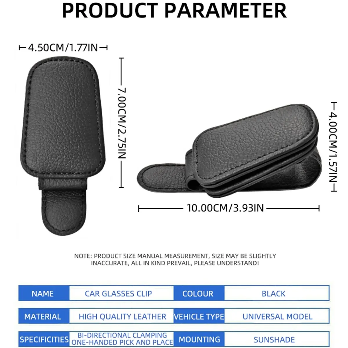 1pcs Universal Car Eyeglass Clip Sun Visor Glasses Holder Card Ticket Sunglasses Storage Holder Fastener Auto Interior Organize car sunglasses clip sun visor organizer