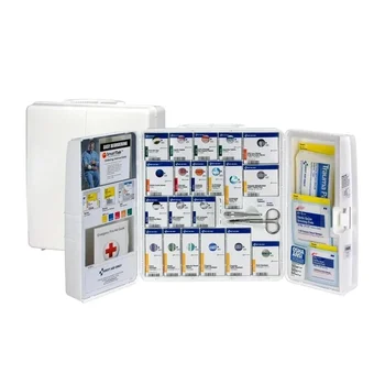 Upgraded version 1000-FAE-0103 50-Person SmartCompliance OSHA First Aid Kit for Businesses, Large Plastic First Aid Cabinet 3