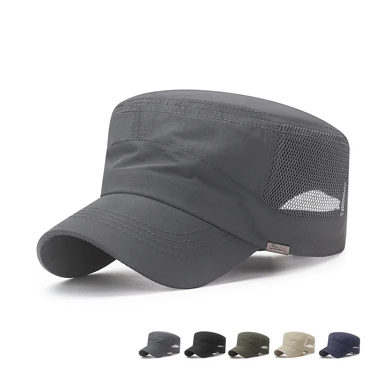 New Fashion Men Women Five Colors Unisex Adjustable Classic Style Plain Flat Vintage Army Hat Cadet Military Patrol Cap flat cap cap hat flat vintage cap