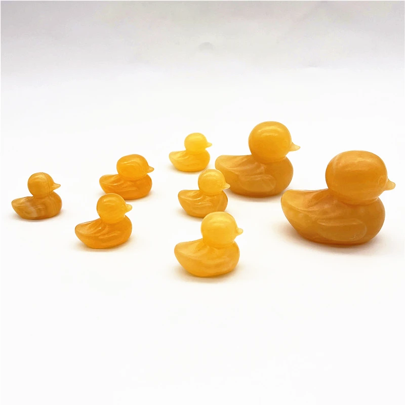 

1 шт. натуральный желтый топаз зеленый авантюрин черный обсидиан резная утка Кристалл ручной работы фигурка животного драгоценные камни лечебные подарки ремесла