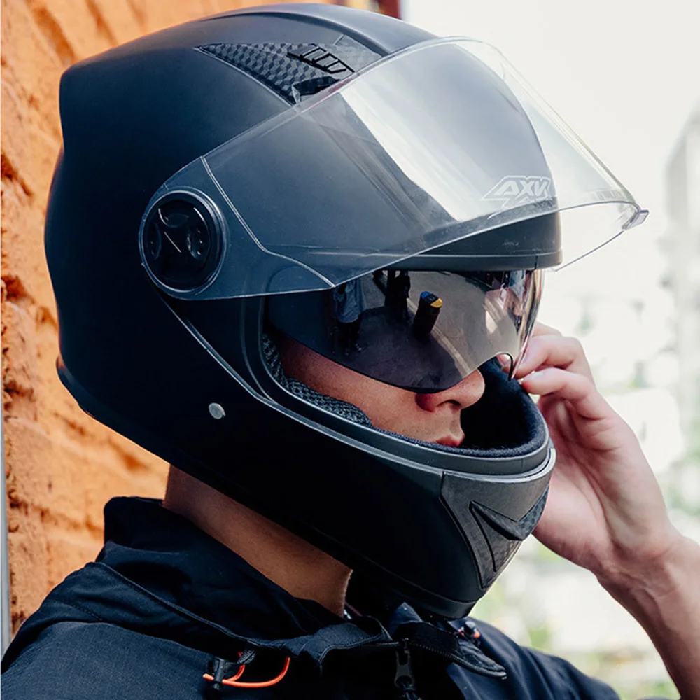 

Winter Full Helmet Detachable Warm Anti-fog Electric Vehicle Helmet Plastic Sponge Liner UV protection Flip-up Lens Helmet