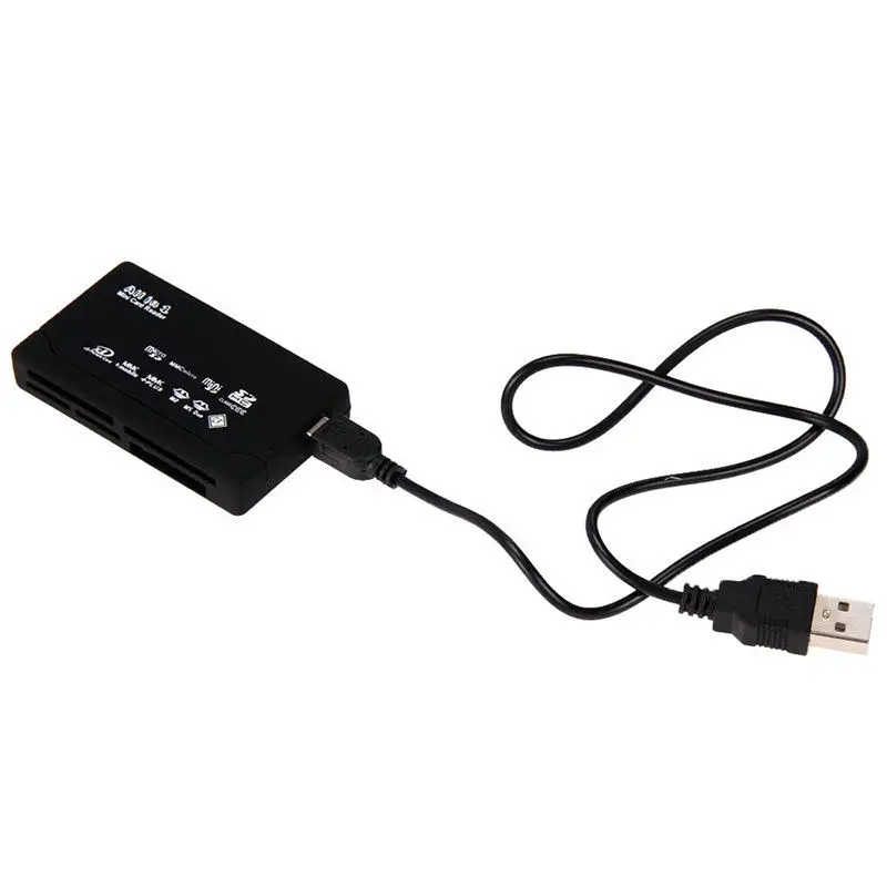 Memory Card Reader USB 2.0 SD TF CF XD MS MMC Supports Casement 98/98SE/ME