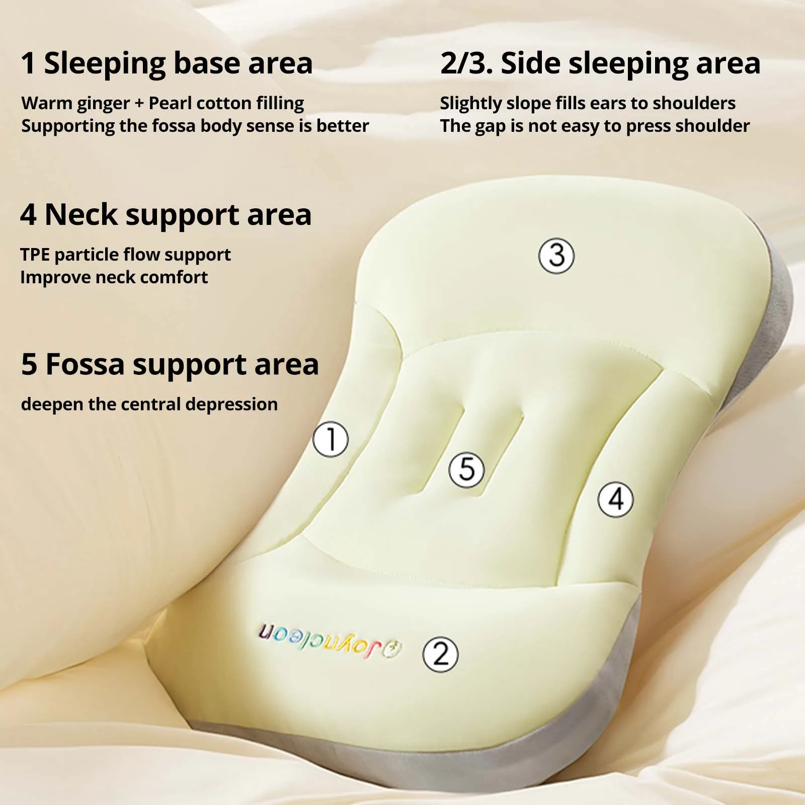 وسادة الأطفال القابلة للعكس من Joyncleon، بأبعاد 3...