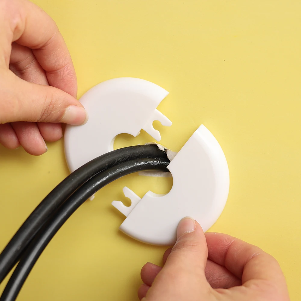 Faucet Decorative Cover Faucet Cover Sink Tap Hole Covers 1Pc Plastic Pipe Wall For Air Conditioning Hole Shower Kitchen Faucet