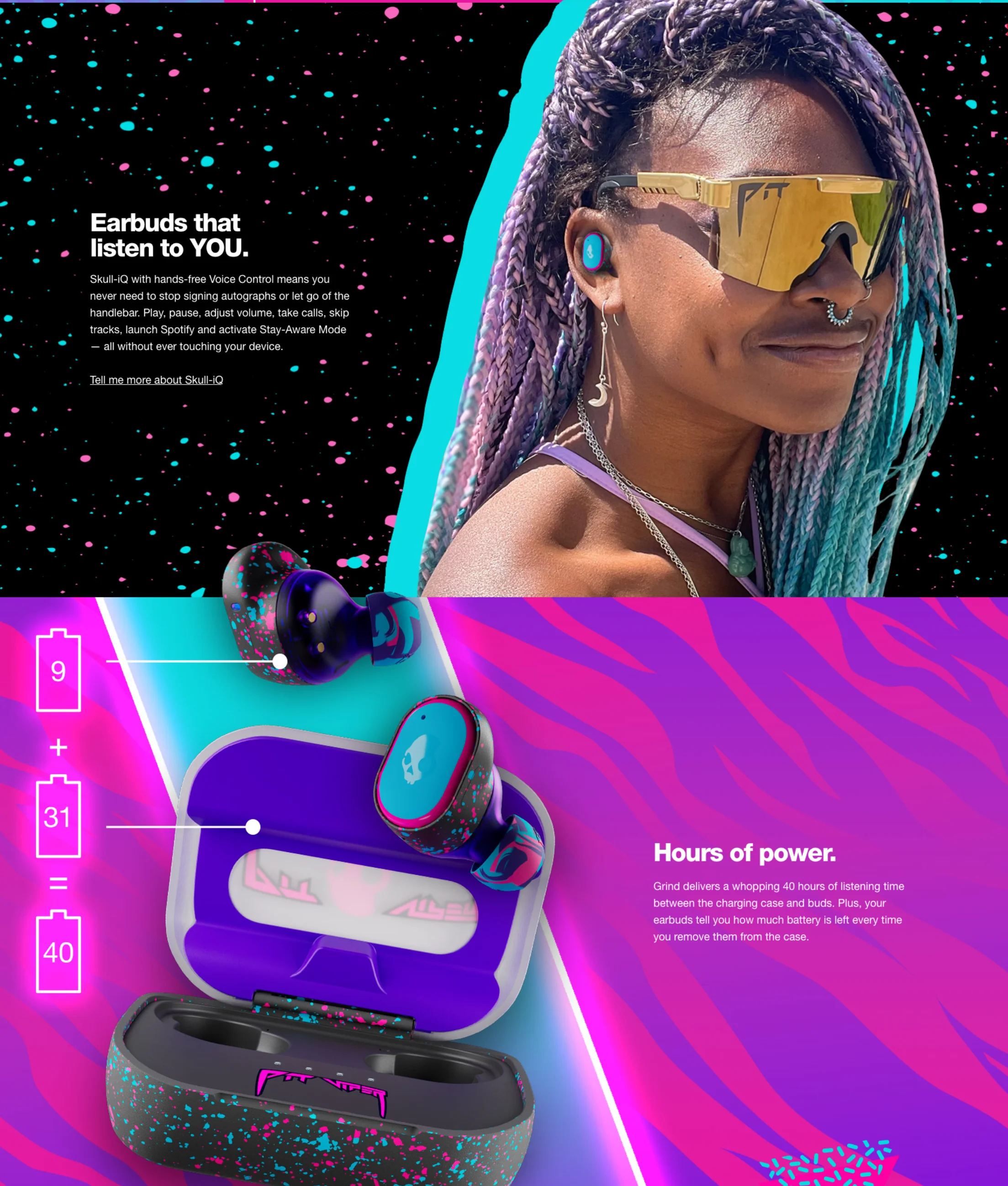 Choice Skullcandy Grind S2GTW-P935 Pit Viper LTD Wireless