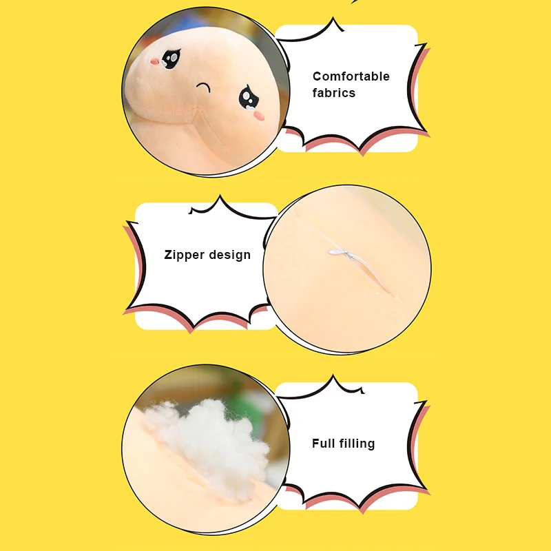 Cute Soft Plush Pillows Simulation Doll Long Pillow Plush Cushion Stress Reliever Toy Pillow Boyfriend Doll For Birthday Gift 30 6