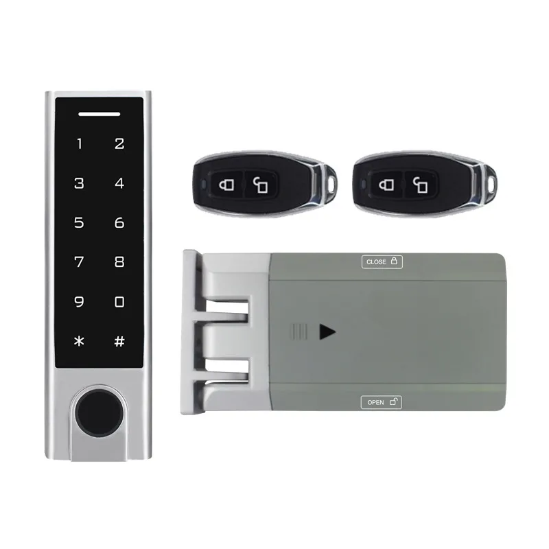 

Wireless Fingerprint Electronic Remote PIN Code RFID Digital Lock Kit Access Control