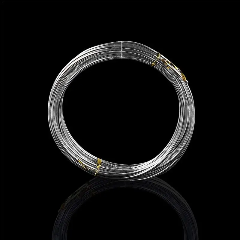 Silver 1mm/1.5mm/2mm Anodized Aluminum Wire Soft DIY Jewelry Craft Versatile Painted Aluminium Metal Wire Bendable Make Skeleton