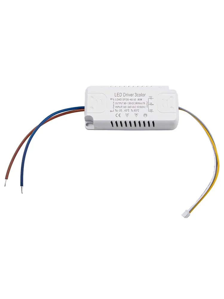 LED-Treiber, 3-Farben-Adapter, 8–24 W, 20–40 W, 30–50 W, 40–60 W, 50–70 W, für LED-Beleuchtung, nicht isolierender Transformator-Treiber-Ersatz – Detail 16