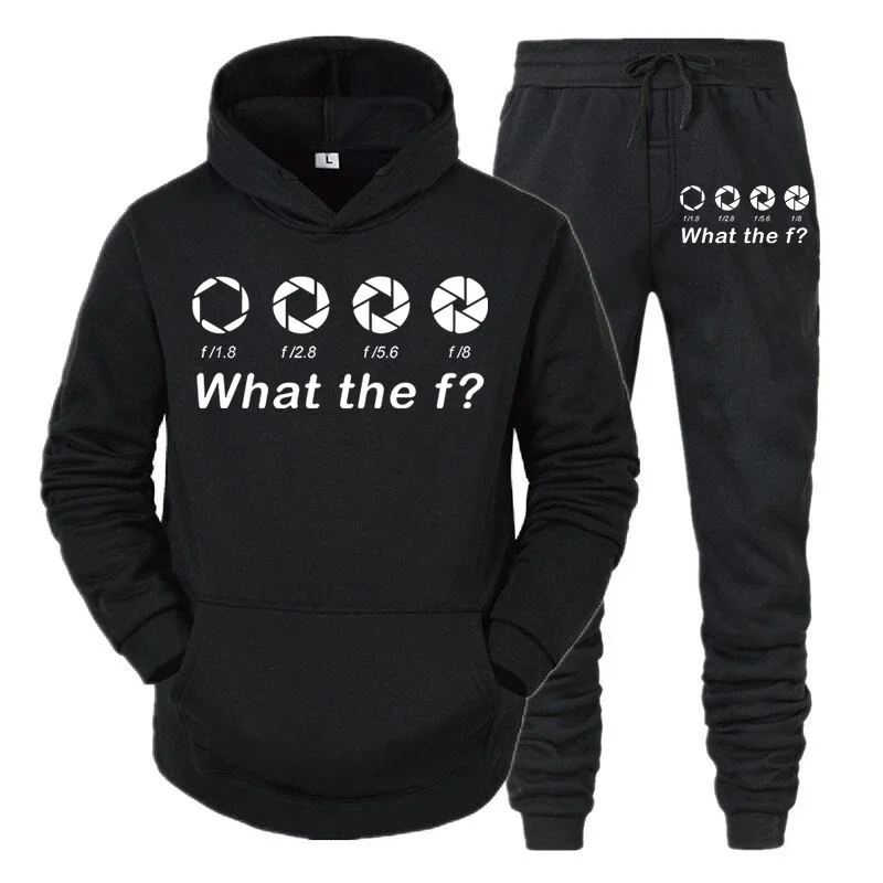 thumbnail image 1 of Conjunto de 2 piezas de sudadera y pantalones básicos y divertidos para fotógrafos para hombres 2024, ropa deportiva a juego para viajes con cámaras DSLR para amantes de los hombres, 1 of 4