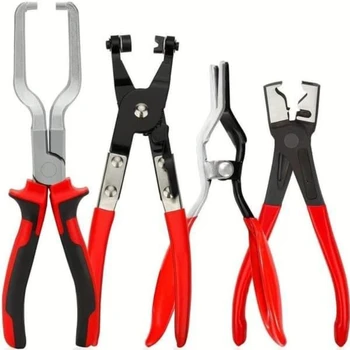Professional Hose Clamp Pliers Set of 4 - Fuel Line Disconnection and Removal Tool Kit for Auto Repair 1