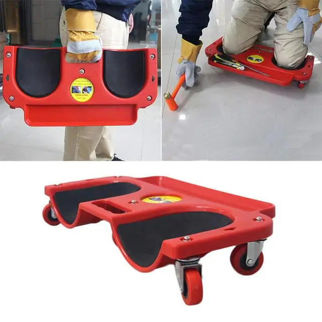 Gördülő Térdpárnák Védelmező Univerzális Kerék Térdvédő Pad Henger Ülés Öt Forgógörgővel Mászó Térdpárna - Image 5