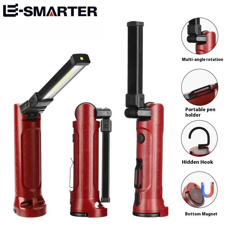 Lampe De Travail Led Rechargeable Puissante, 7 Modes Mini Lampe