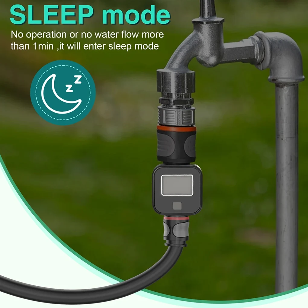 Digital Water Flow Meter High Accuracy Waterproof Measure Water Consumption and