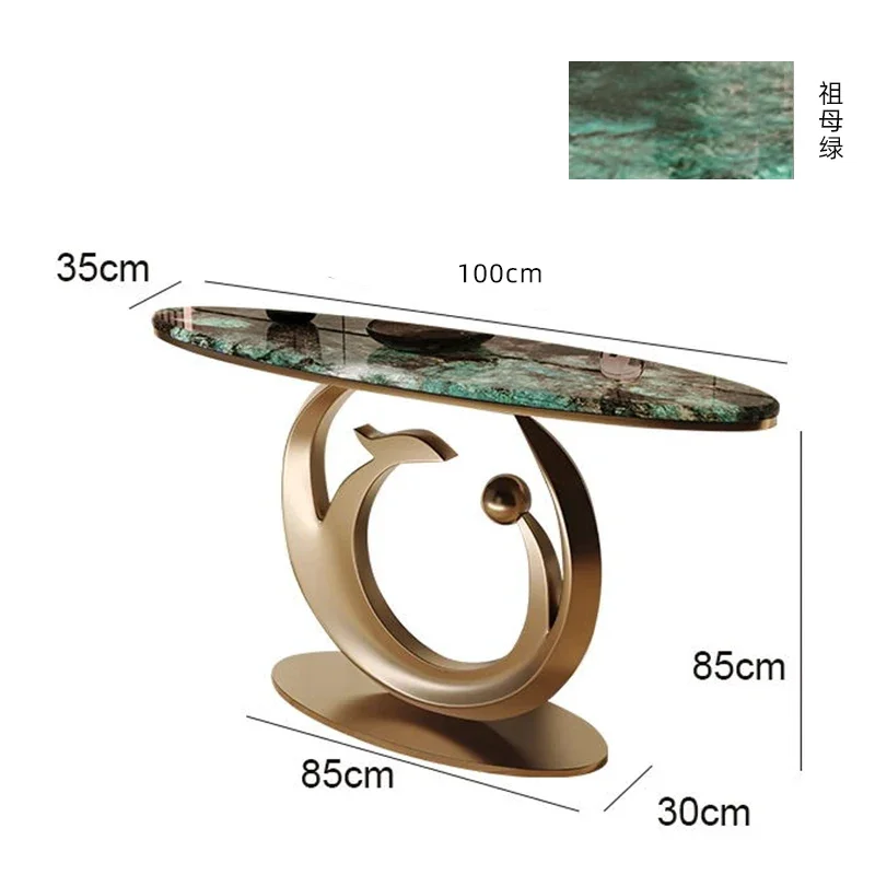 שולחן קונסולה מודרני למסדרון וינטאג' יוקרתי עיצוב מרמר יופי שולחן קונסולה מינימליסטי ריהוט לבית