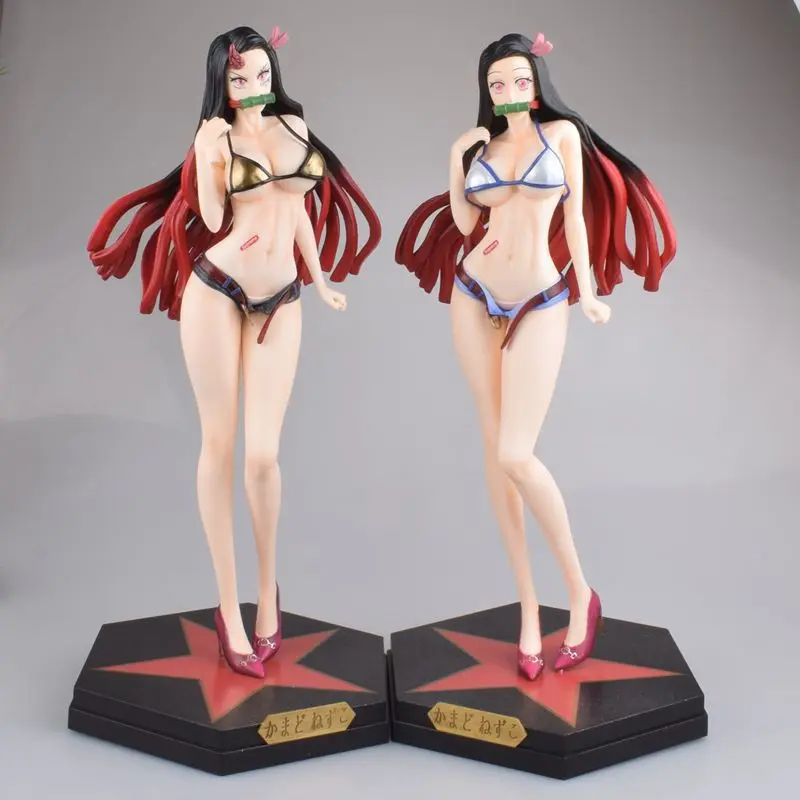 

Anime Demon Slayer Tide Fashion Kamado Nezuko Swimwear Standing Posture Statue PVC Action Figure Collectible Model Toy Boxed