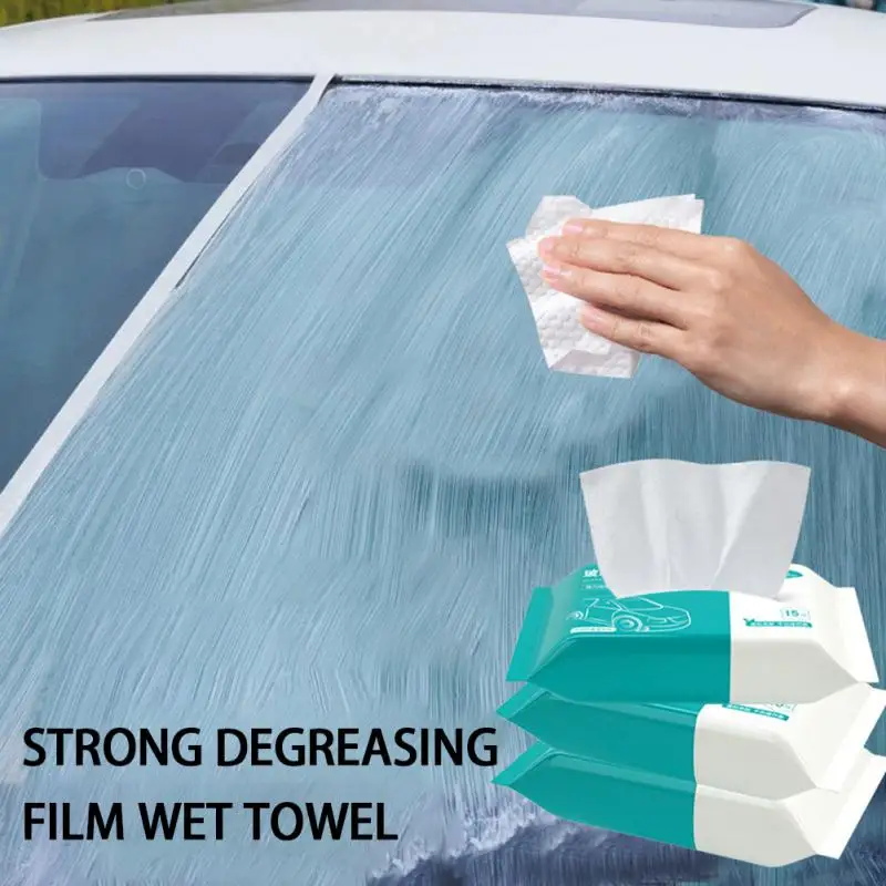 

Automobile Glass Oil Film Removal Wipes Car Front Windshield Degreasing Cleaning Oil Film Cleaning Agent Decontamination Wipes