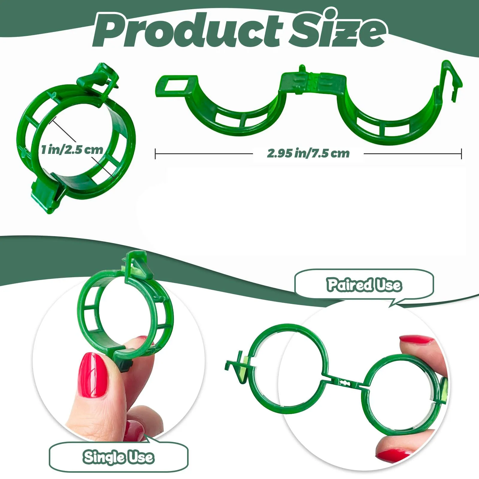 Plant Clips For Climbing Plants Tomato Trellis Garden Vine Strapping Bundled Buckle Clips Plastic Trellis Plant Support Clips plant clips plastic plant clips