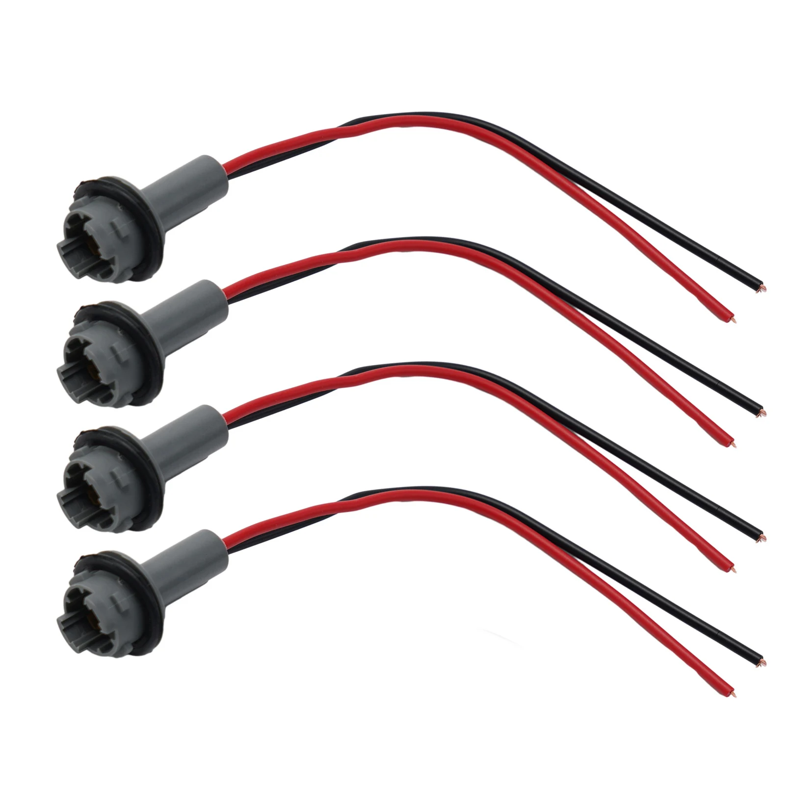 Lamp Holder LED Light 135mm Length 50000 Hours Plastic Simple Design T15 Rubber Wedge Connector Socket