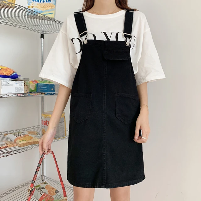 Summer Women Strap Denim Dress Teen 