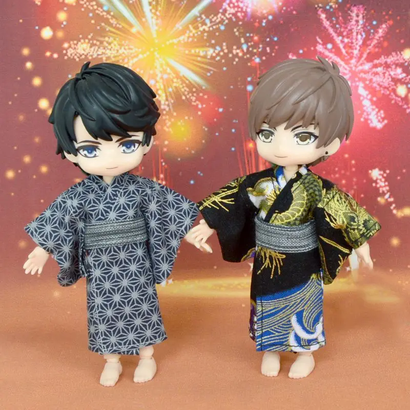 ob11 Kimono Baby clothes 1/12 bjd and wind baby clothes GSC clay man ymy kimono doll clothes doll accessories