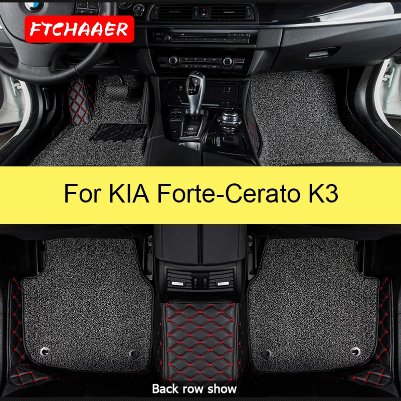 

FTCHAAER Car Floor Mats For KIA K3 Forte Cerato Foot Coche Accessories Carpets