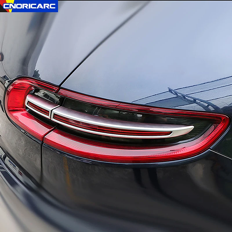 

Car Accessories Rear Fog Lamp Frame Decoration Cover Trim Strips For Porsche Macan 2014-2017 Auto Exterior Decals