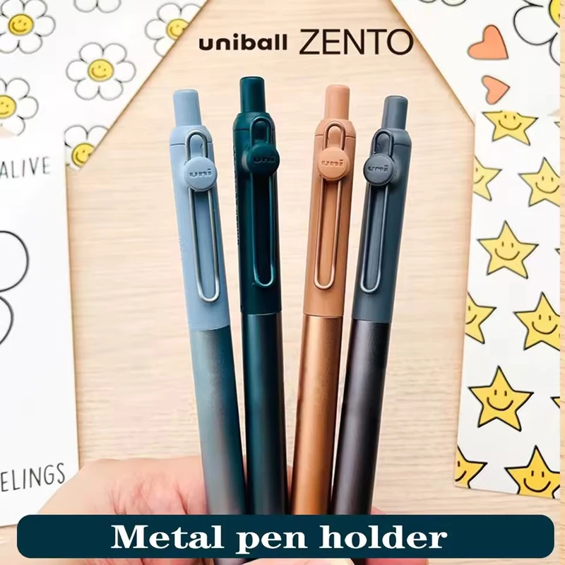 New Uni uniball Zento Metal 0.38mm/0.5mm Signature Gel Pen Flow