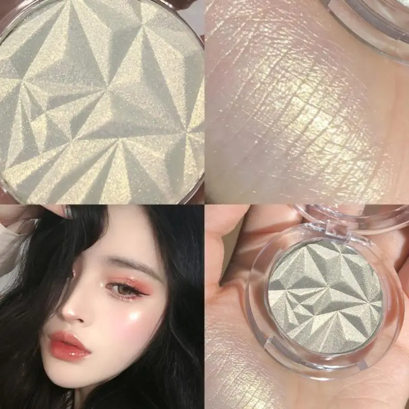 Face highlighter Matte Glitter Highlighter Powder Face Contour Shimmer Illuminator Long Lasting Brighten Highlight Cosmetics Makeup Women