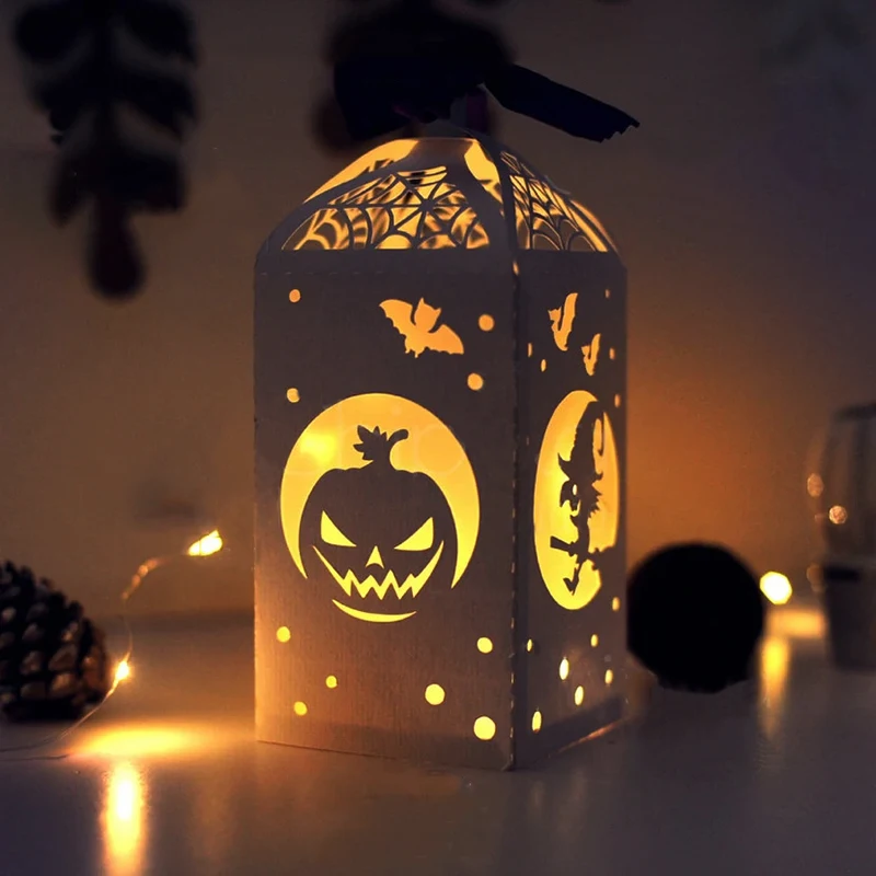 

Тыква Ведьма призрак фонарь металлические штампы трафареты для DIY Скрапбукинг Декоративные ремесла тиснение бумажные карты