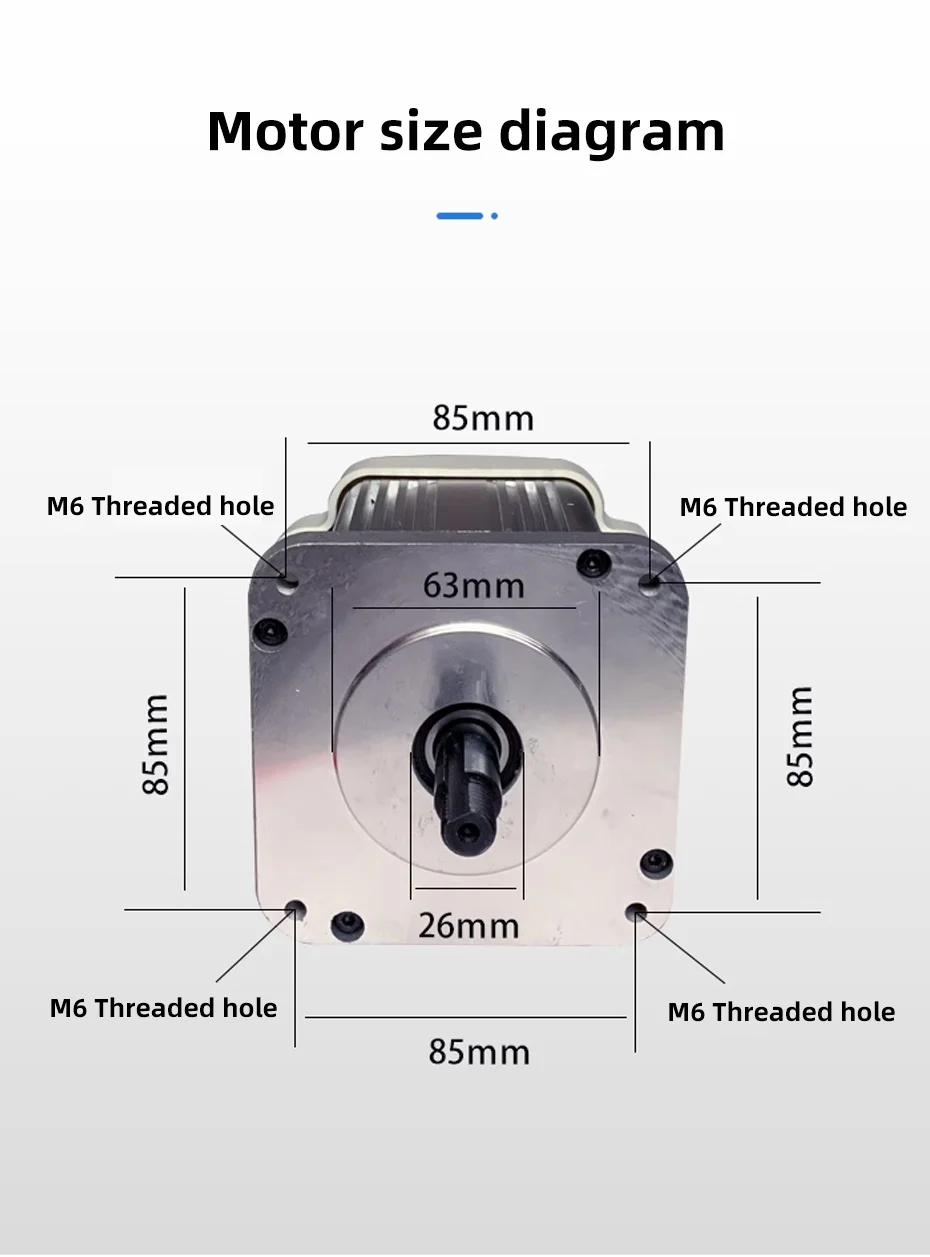 220V 750W Servo Motor Brushless Motor Control Set Knob Energy-saving for Electri