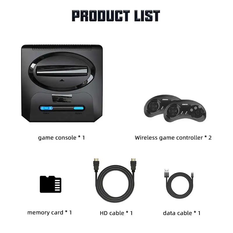 Video Game Retro For Dendy Sega Everdrive Mega Drive HD TV Support Two Player