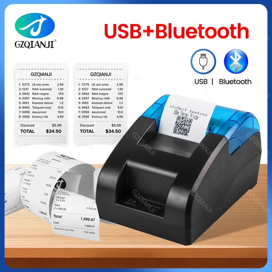 Imprimante thermique 58mm RPP-02 USB Bluetooth - Cdiscount Informatique